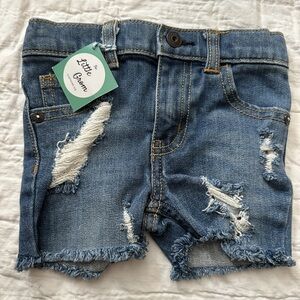 Upcycled denim shorts